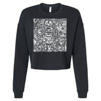 Robots Are Robots Cropped Pullover Crew