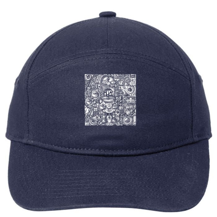 Robots Are Robots 7-Panel Snapback Hat