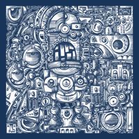 Robots Are Robots Drawstring Bag