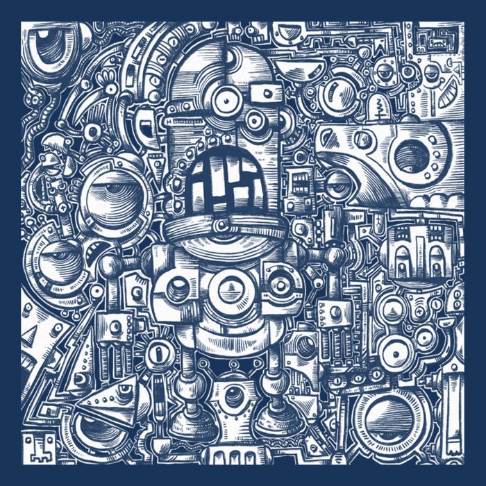 Robots Are Robots Drawstring Bag