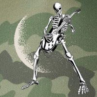 Rock And Roll Skeleton Moon Guitar Legacy Tie Dye Trucker Hat