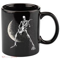 Rock And Roll Skeleton Moon Guitar 11oz C Handle Ceramic Mug