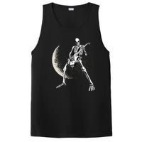 Rock And Roll Skeleton Moon Guitar PosiCharge Competitor Tank