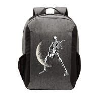 Rock And Roll Skeleton Moon Guitar Vector Backpack