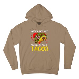 Roses Are Red Blah Tacos Funny Valentine Day Hoodie