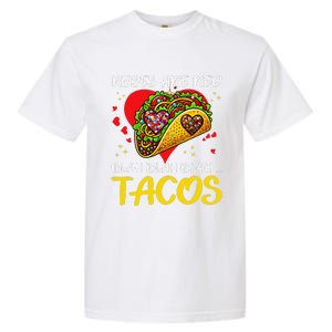 Roses Are Red Blah Tacos Funny Valentine Day Garment-Dyed Heavyweight T-Shirt