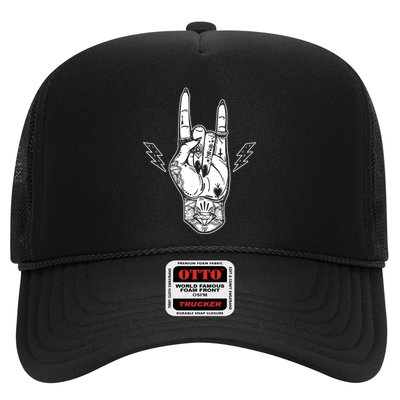 Rock And Roll Festival Art Tattoo Trucker Hat