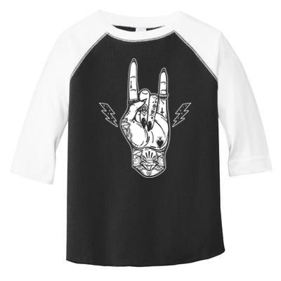 Rock And Roll Festival Art Tattoo Toddler Fine Jersey T-Shirt