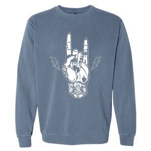 Rock And Roll Festival Art Tattoo Garment-Dyed Sweatshirt