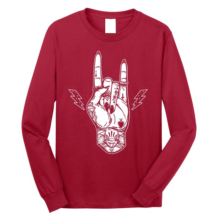 Rock And Roll Festival Art Tattoo Long Sleeve Shirt