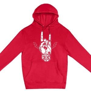 Rock And Roll Festival Art Tattoo Premium Pullover Hoodie