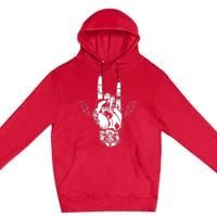 Rock And Roll Festival Art Tattoo Premium Pullover Hoodie