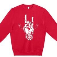 Rock And Roll Festival Art Tattoo Premium Crewneck Sweatshirt