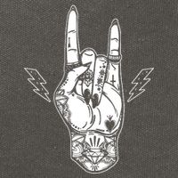 Rock And Roll Festival Art Tattoo Cotton Canvas Backpack