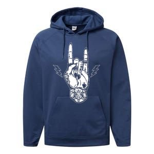 Rock And Roll Festival Art Tattoo Performance Fleece Hoodie