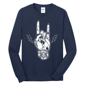 Rock And Roll Festival Art Tattoo Tall Long Sleeve T-Shirt