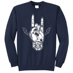 Rock And Roll Festival Art Tattoo Tall Sweatshirt