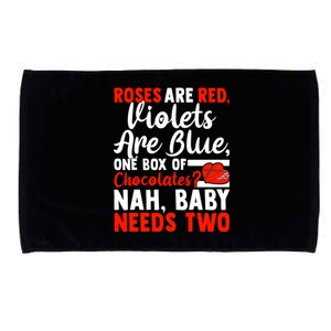 Roses Are Red Violets Are Blue Chocolates Needs Two Great Gift Microfiber Hand Towel