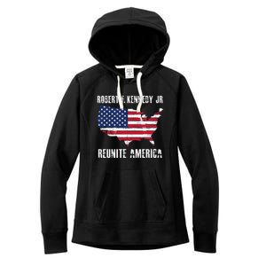 Reunite America RFK Kennedy Democrat President 2024 Women's Fleece Hoodie