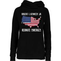 Reunite America RFK Kennedy Democrat President 2024 Womens Funnel Neck Pullover Hood