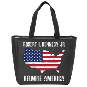 Reunite America RFK Kennedy Democrat President 2024 Zip Tote Bag