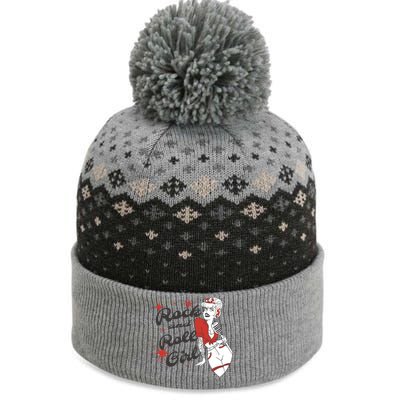 Rock And Roll Girl Vintage The Baniff Cuffed Pom Beanie