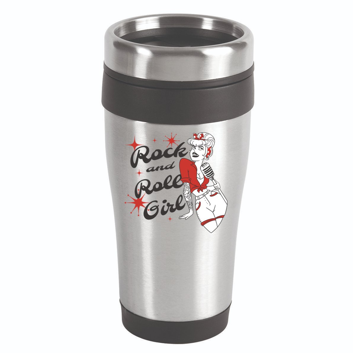 Rock And Roll Girl Vintage 16oz Travel Tumbler
