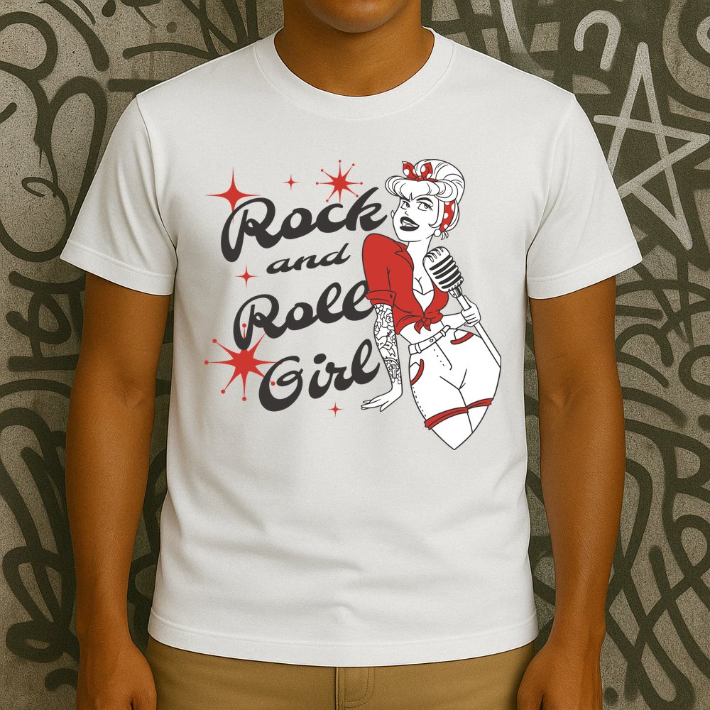 Rock And Roll Girl Vintage T-Shirt