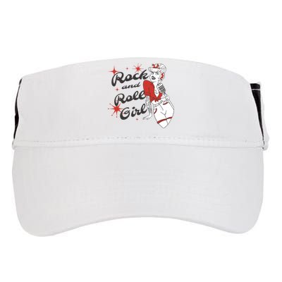 Rock And Roll Girl Vintage Adult Drive Performance Visor