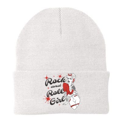 Rock And Roll Girl Vintage Knit Cap Winter Beanie