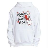 Rock And Roll Girl Vintage Urban Pullover Hoodie