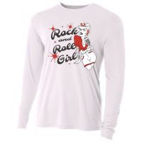 Rock And Roll Girl Vintage Cooling Performance Long Sleeve Crew