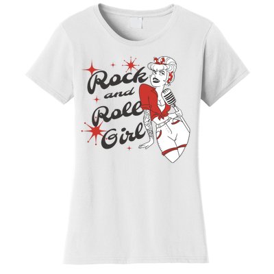 Rock And Roll Girl Vintage Women's T-Shirt