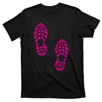 Rise And Run Pink Print T-Shirt