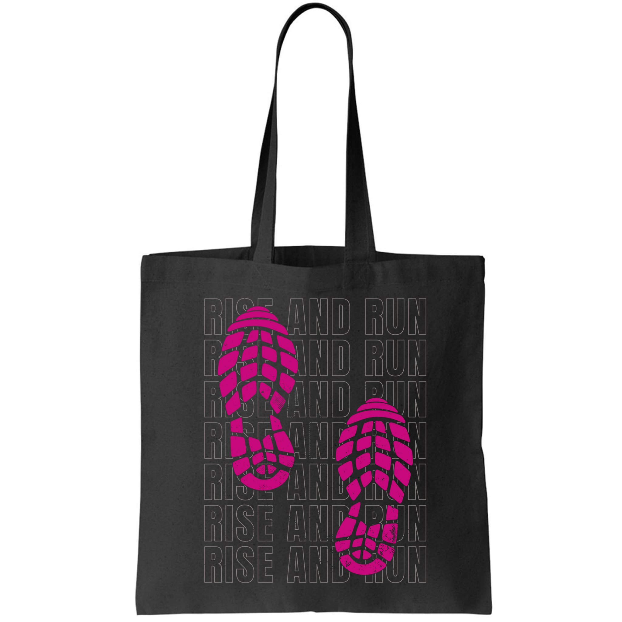 Rise And Run Pink Print Bag