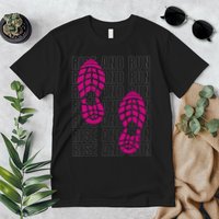Rise And Run Pink Print Premium T-Shirt