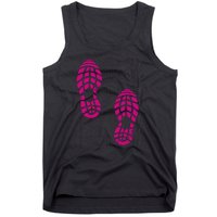 Rise And Run Pink Print Tank Top