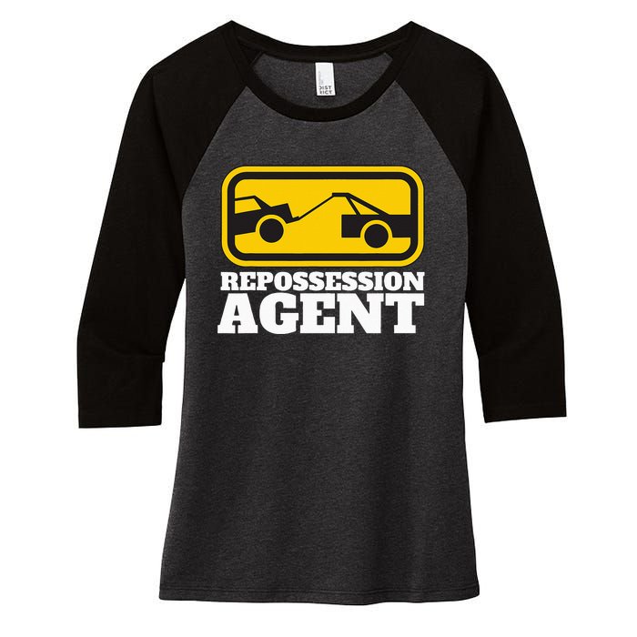 Repo Agent Repoman And Repossession Agent Women's Tri-Blend 3/4-Sleeve Raglan Shirt