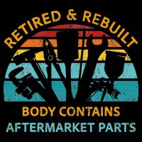 Retired And Rebuilt Body Contains Aftermarket Parts Retired Flat Bill Trucker Hat