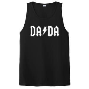 Rock and Roll Dada Father's Day For New Dad for Him Dada PosiCharge Competitor Tank