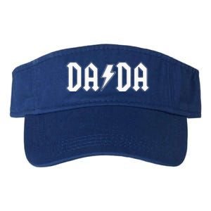 Rock and Roll Dada Father's Day For New Dad for Him Dada Valucap Bio-Washed Visor