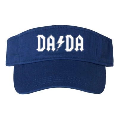 Rock and Roll Dada Father's Day For New Dad for Him Dada Valucap Bio-Washed Visor