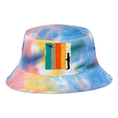 Rc Airplane Retro Vintage Battery Operator Aerodynamic Plane Tie Dye Newport Bucket Hat