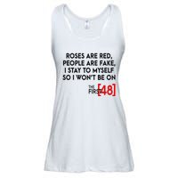 Rose Are Red People Are Fake I Stay To Myself The First 48 Ladies Essential Flowy Tank