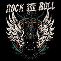 Rock And Roll Guitar Vintage Rock Music Long Sleeve Shirt