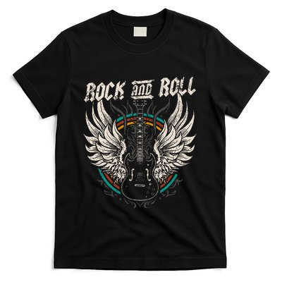Rock And Roll Guitar Vintage Rock Music T-Shirt