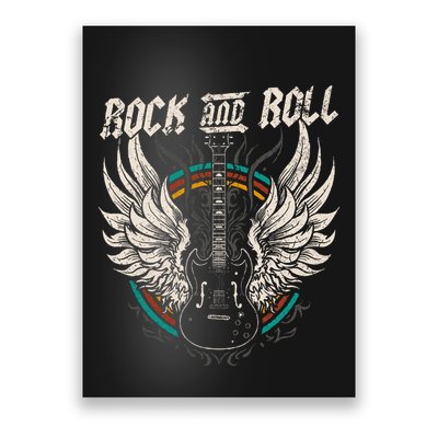 Rock And Roll Guitar Vintage Rock Music Poster