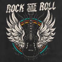 Rock And Roll Guitar Vintage Rock Music Hat