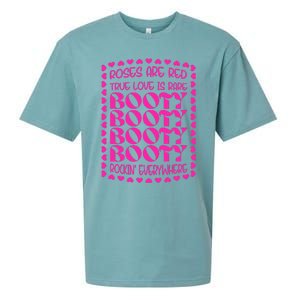 Roses Are Red True Love Is Rare Booty Rocking Sueded Cloud Jersey T-Shirt