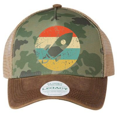Retro Astronaut Rocket Vintage Space Ship Video Game Legacy Tie Dye Trucker Hat